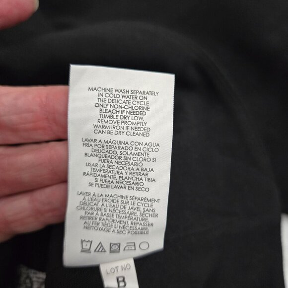 Cabi Abbott Blazer Womens Size 8 Black Button-Up jacket 3/4 Balloon Sleeve - Picture 7 of 11